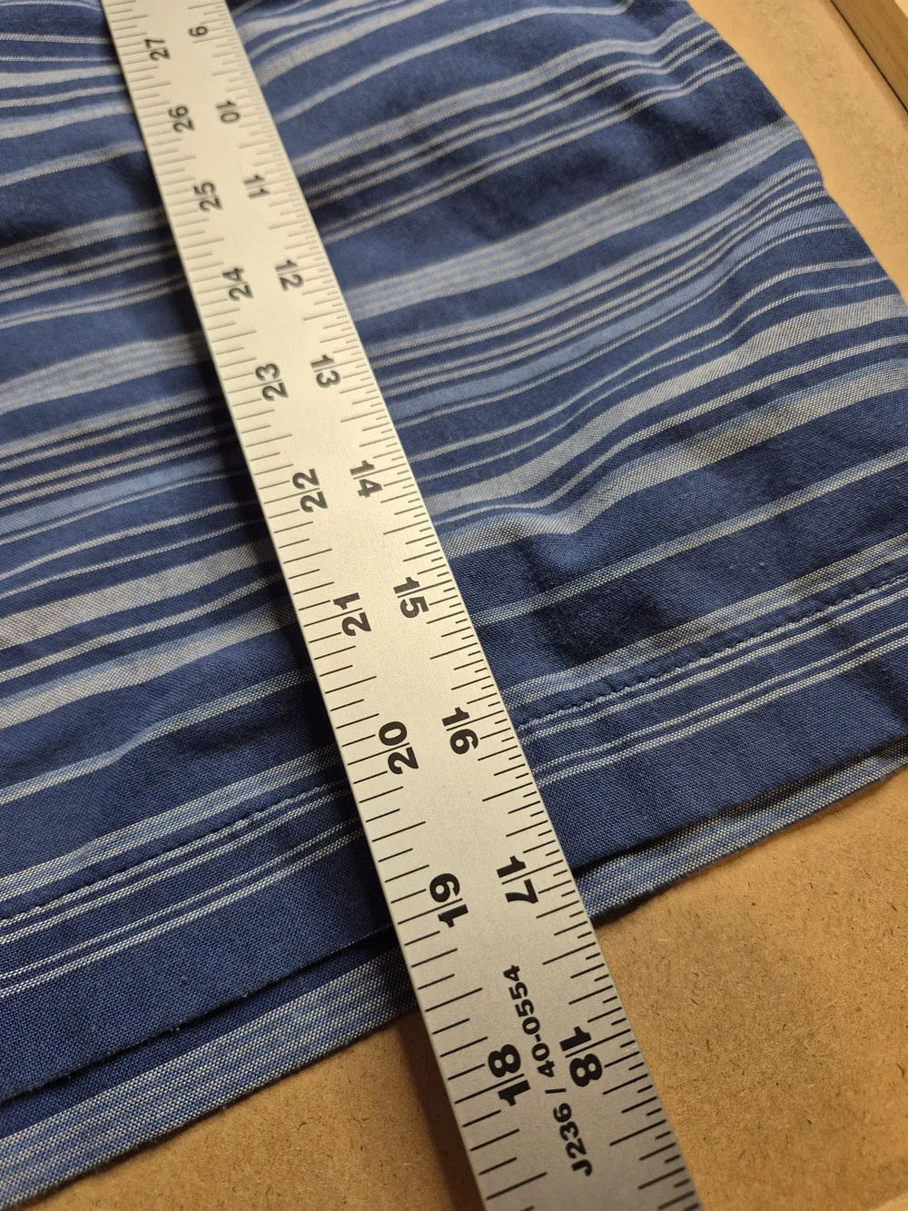 Southern Tide Blue Striped Flat Front Shorts 3712/6
